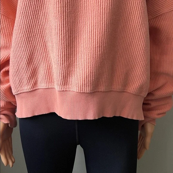 Aerie Oversized Cropped Ribbed Sweatshirt - Picture 5 of 16